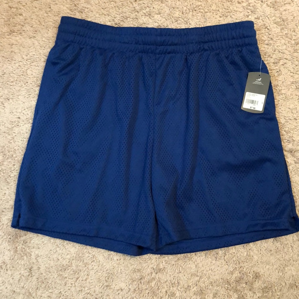 Blue mesh bcg athletic shorts